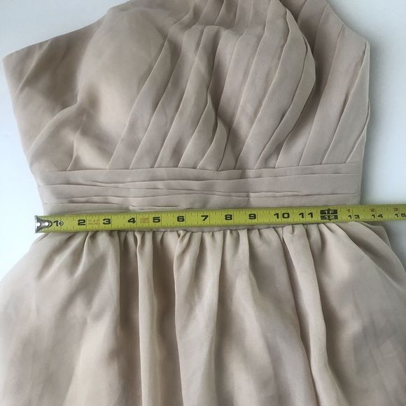 POMUYOO Women's One Shoulder Drawstring Back Thigh Slit Maxi Dress Size 8 - Picture 13 of 14